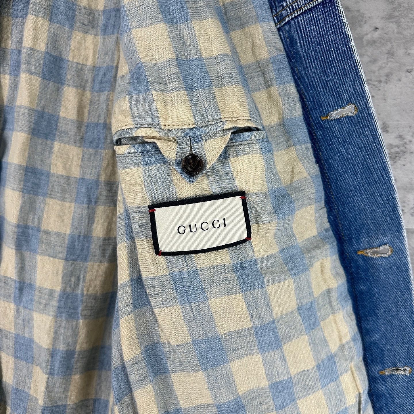Gucci Gucci Band Embroidery Denim Jacket Size M Size US M / EU 48-50 / 2 - 3 Thumbnail