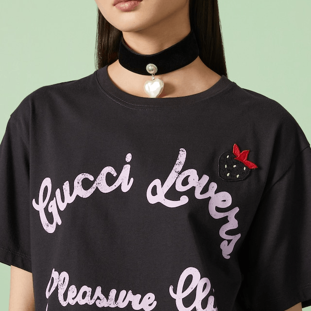 Gucci Gucci Lovers Pleasure Club Graphic T-Shirt XXS Size XXS / US 00 / IT 34 - 8 Thumbnail