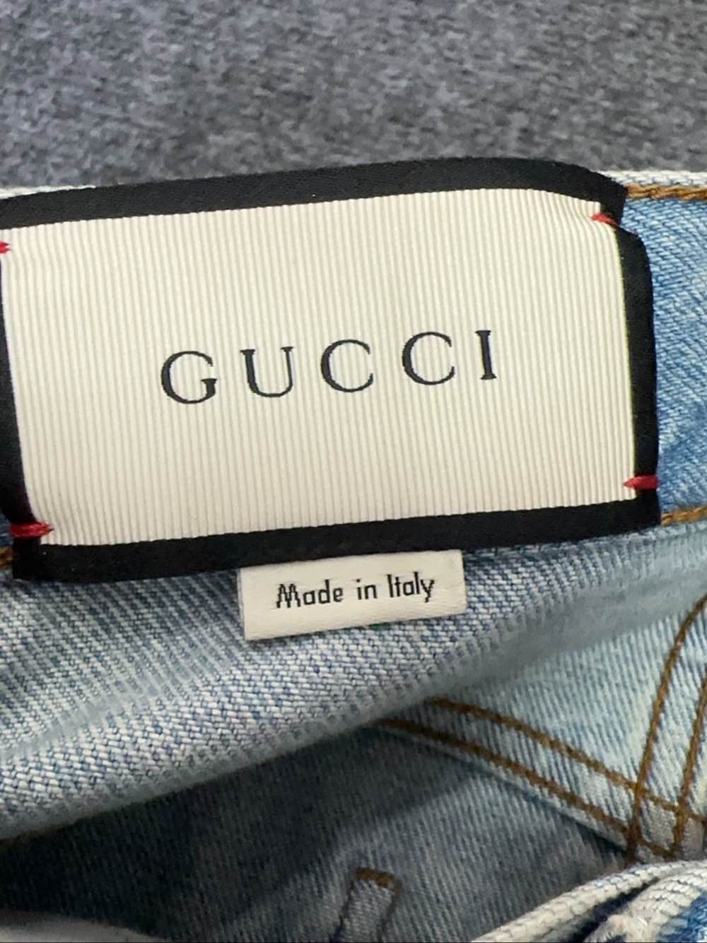 Gucci Gucci Cat Floral Embroidered Denim Mini Skirt Size 36 Size 25" / US 0 / IT 36 - 3 Thumbnail