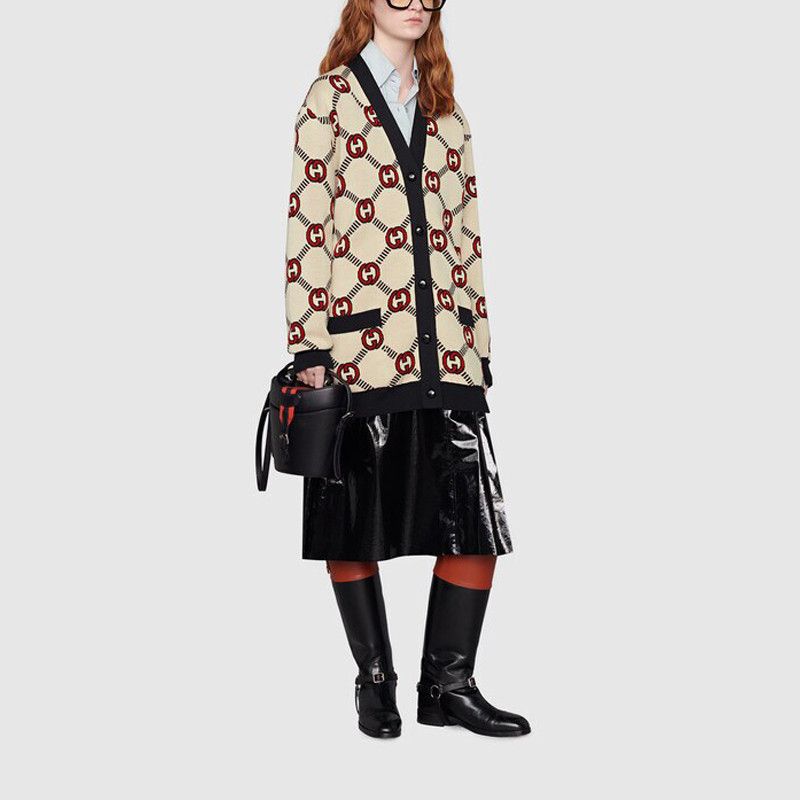Gucci Gucci Double G Reversible Wool Cardigan XL Size XL / US 12-14 / IT 48-50 - 7 Thumbnail