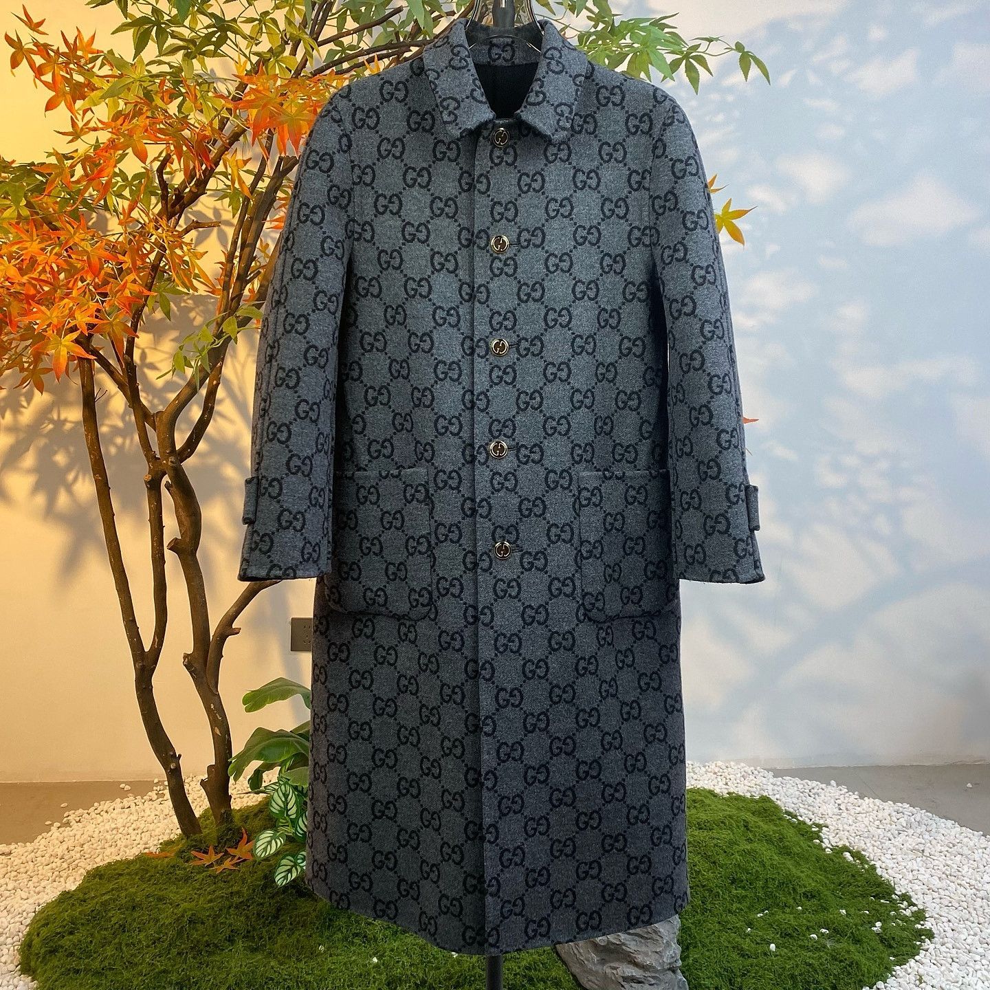 Gucci Gucci Reversible GG Wool Coat Size 34 Size XXS / US 00 / IT 34 - 7 Thumbnail