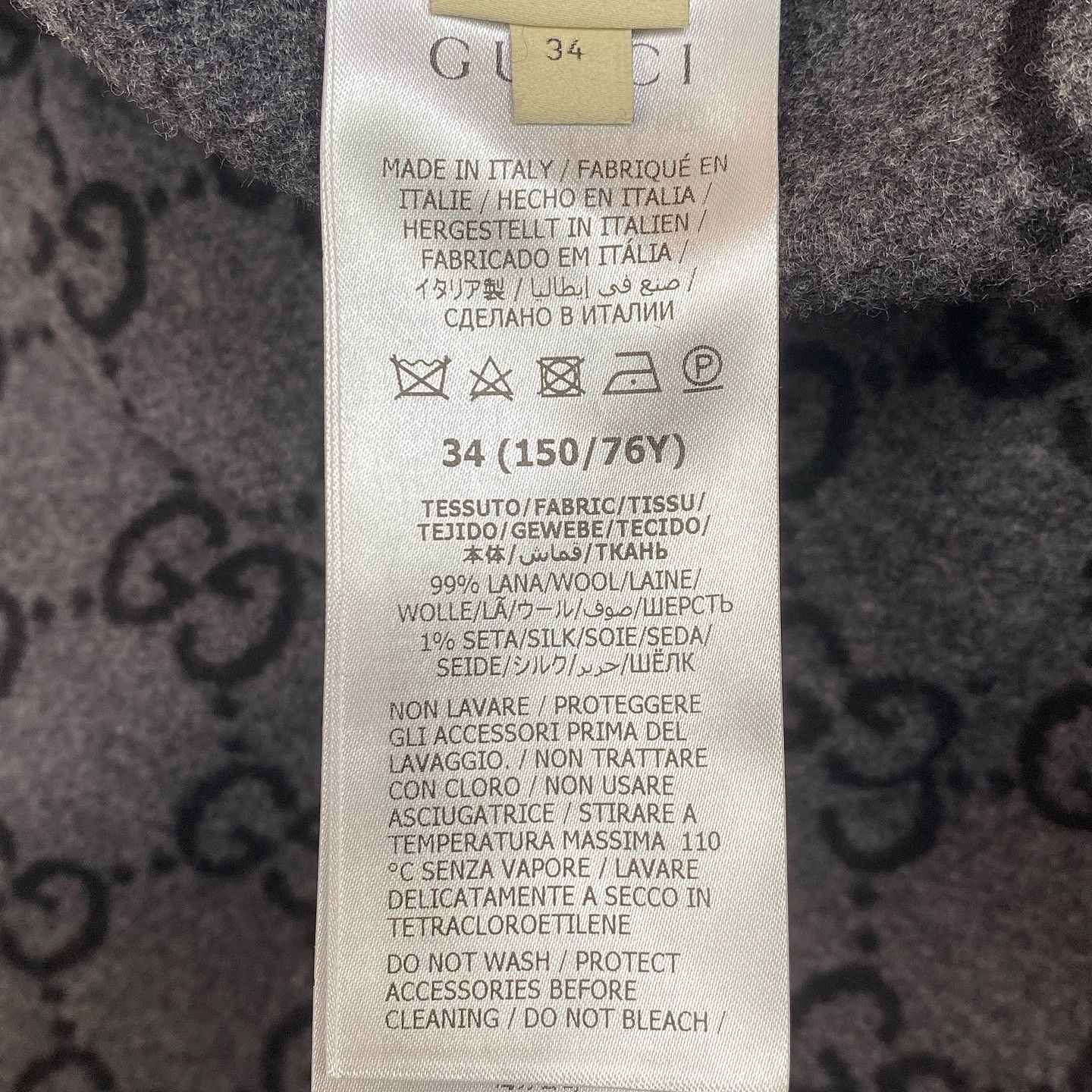Gucci Gucci Reversible GG Wool Coat Size 34 Size XXS / US 00 / IT 34 - 4 Thumbnail