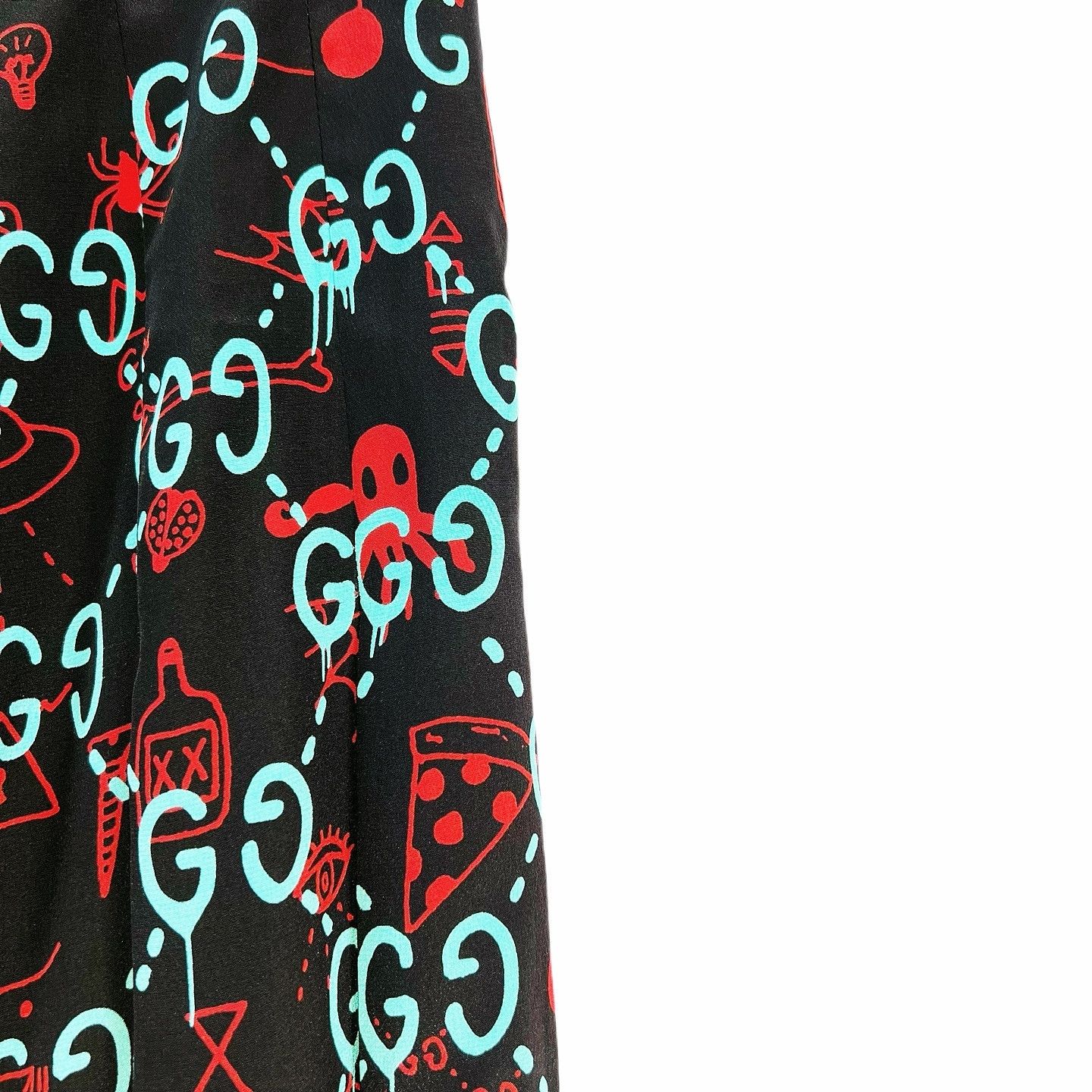 Gucci Gucci Graffiti Logo Graphic Midi Skirt Size 40 Size 27" / US 4 / IT 40 - 5 Thumbnail