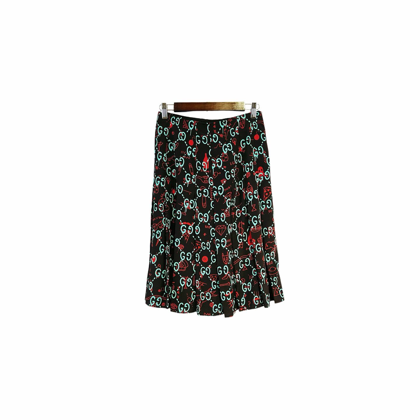 Gucci Gucci Graffiti Logo Graphic Midi Skirt Size 40 Size 27" / US 4 / IT 40 - 2 Thumbnail