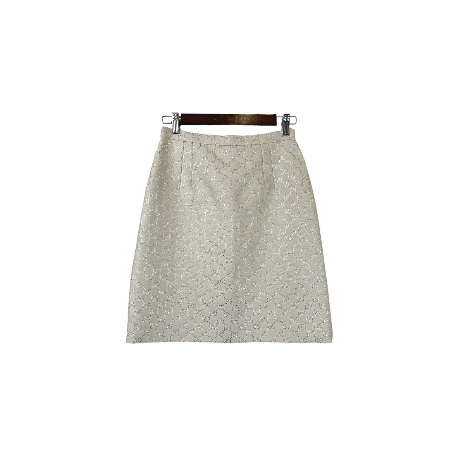 Gucci Gucci GG Logo Wool Silk Mini Skirt IT 38 Size 26" / US 2 / IT 38 - 2 Thumbnail
