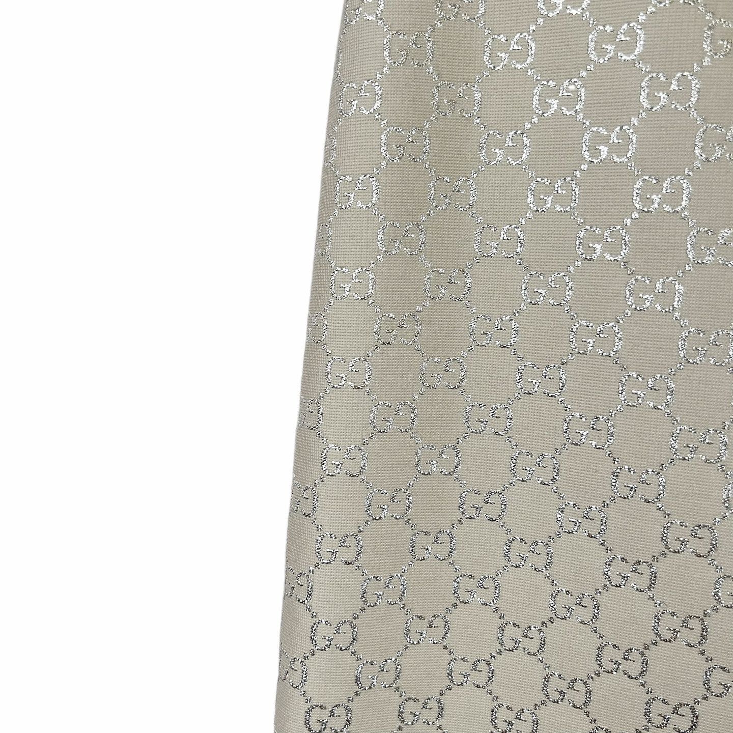 Gucci Gucci GG Logo Wool Silk Mini Skirt IT 38 Size 26" / US 2 / IT 38 - 7 Thumbnail