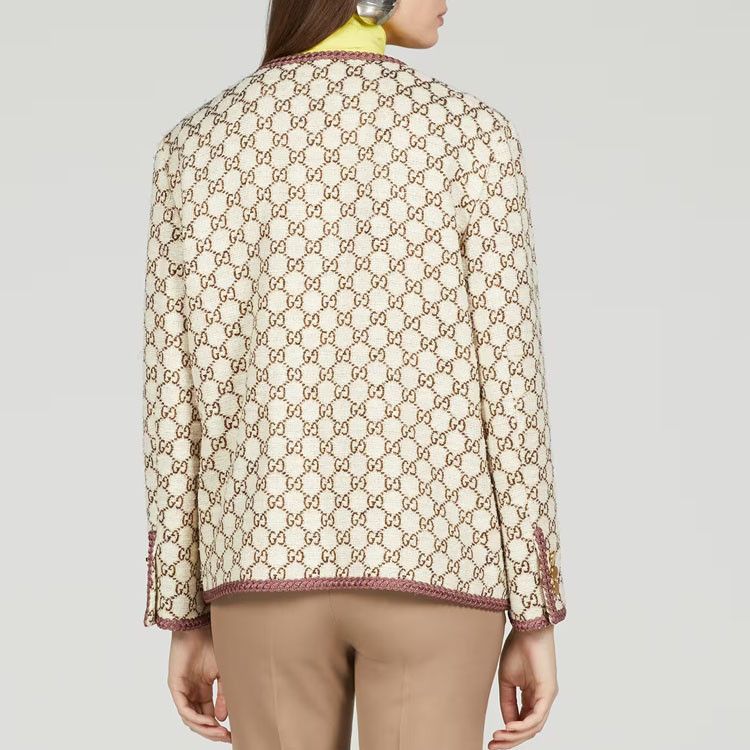 Gucci Gucci GG Logo Tweed Jacket Size 38 Size XS / US 0-2 / IT 36-38 - 10 Thumbnail