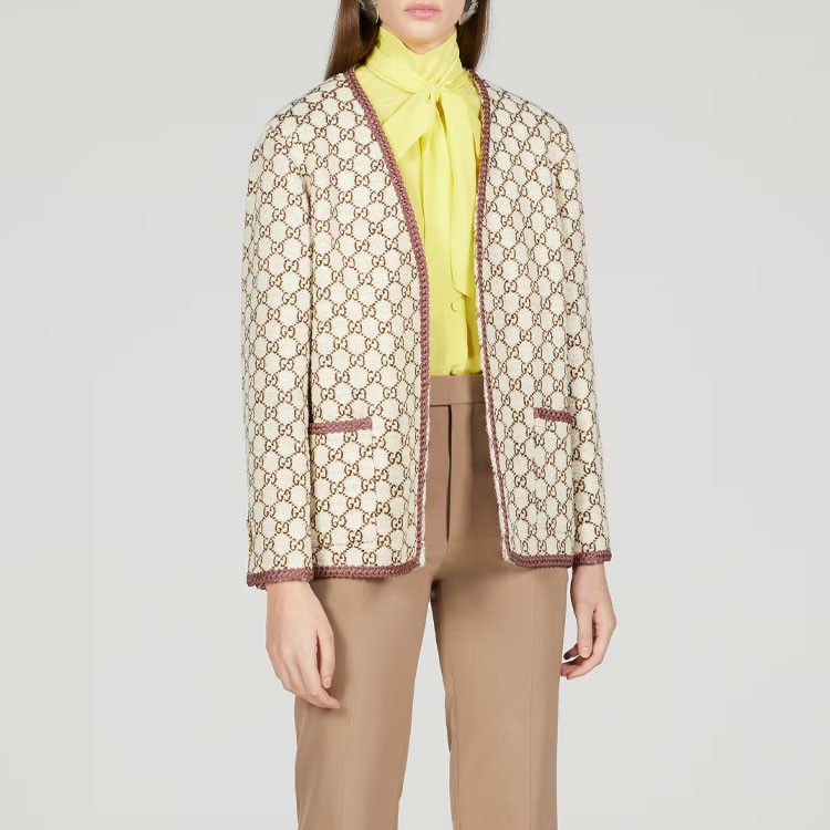 Gucci Gucci GG Logo Tweed Jacket Size 38 Size XS / US 0-2 / IT 36-38 - 9 Thumbnail