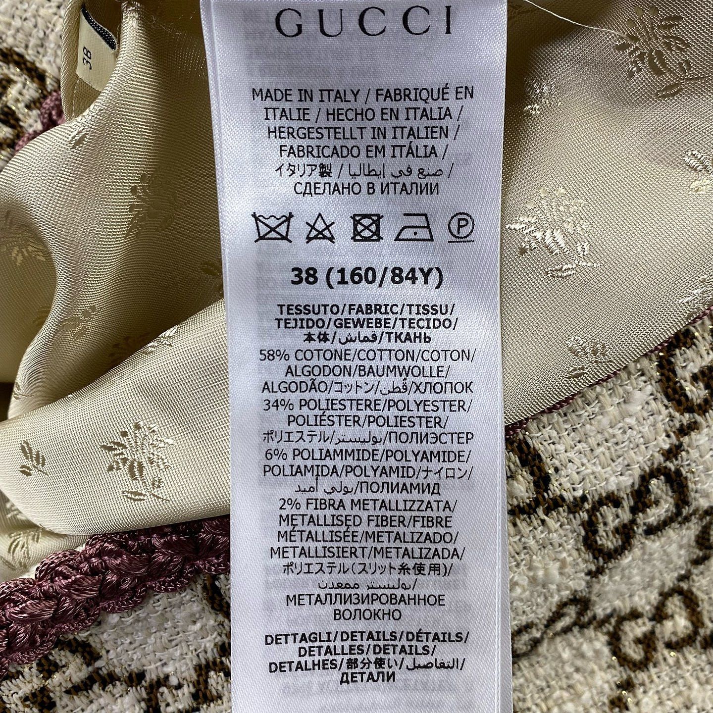 Gucci Gucci GG Logo Tweed Jacket Size 38 Size XS / US 0-2 / IT 36-38 - 4 Thumbnail