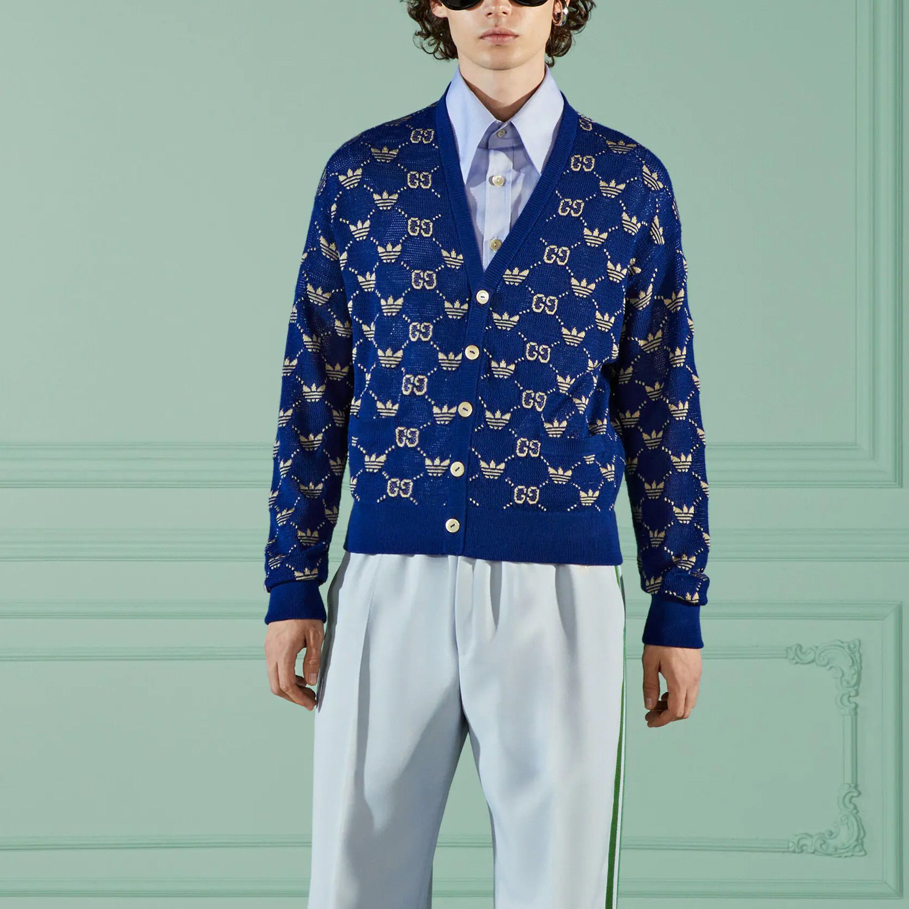 Gucci Gucci x Adidas Logo Cardigan Size L Size US L / EU 52-54 / 3 - 7 Thumbnail