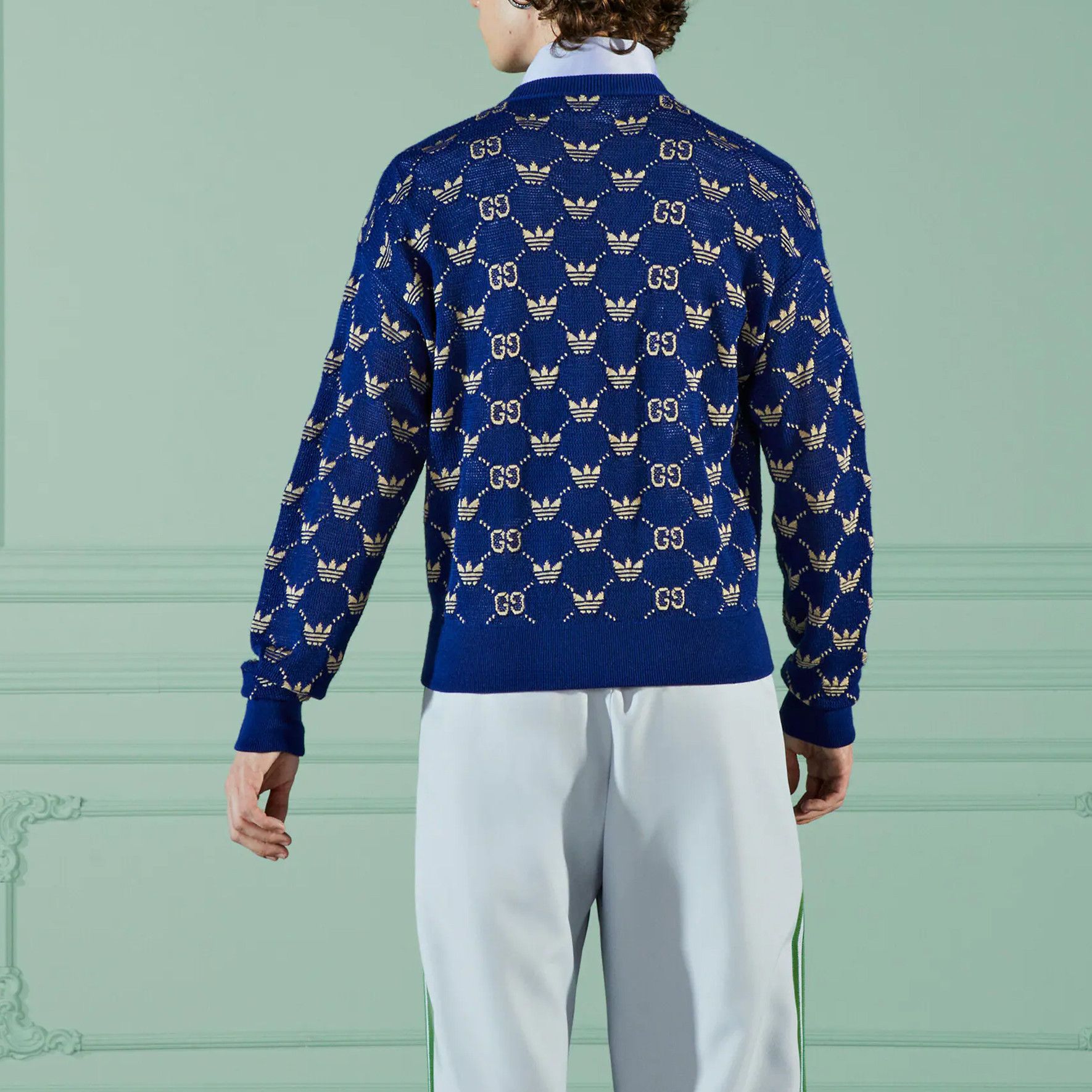 Gucci Gucci x Adidas Logo Cardigan Size L Size US L / EU 52-54 / 3 - 8 Thumbnail