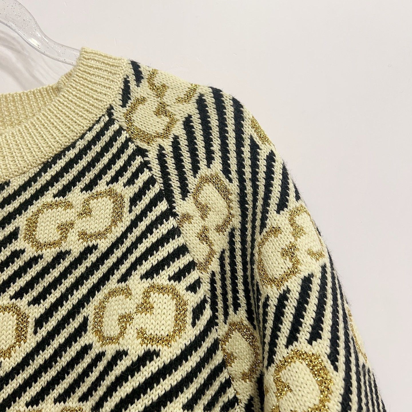 Gucci Gucci GG Stripe Short Sleeve Knit Sweater Size M Size M / US 6-8 / IT 42-44 - 7 Thumbnail