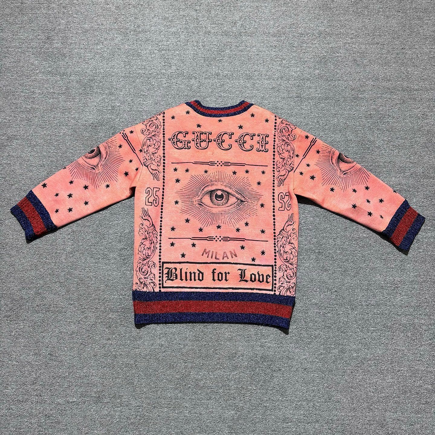 Gucci Gucci Blind for Love Graphic Sweatshirt XS Size XS / US 0-2 / IT 36-38 - 2 Thumbnail