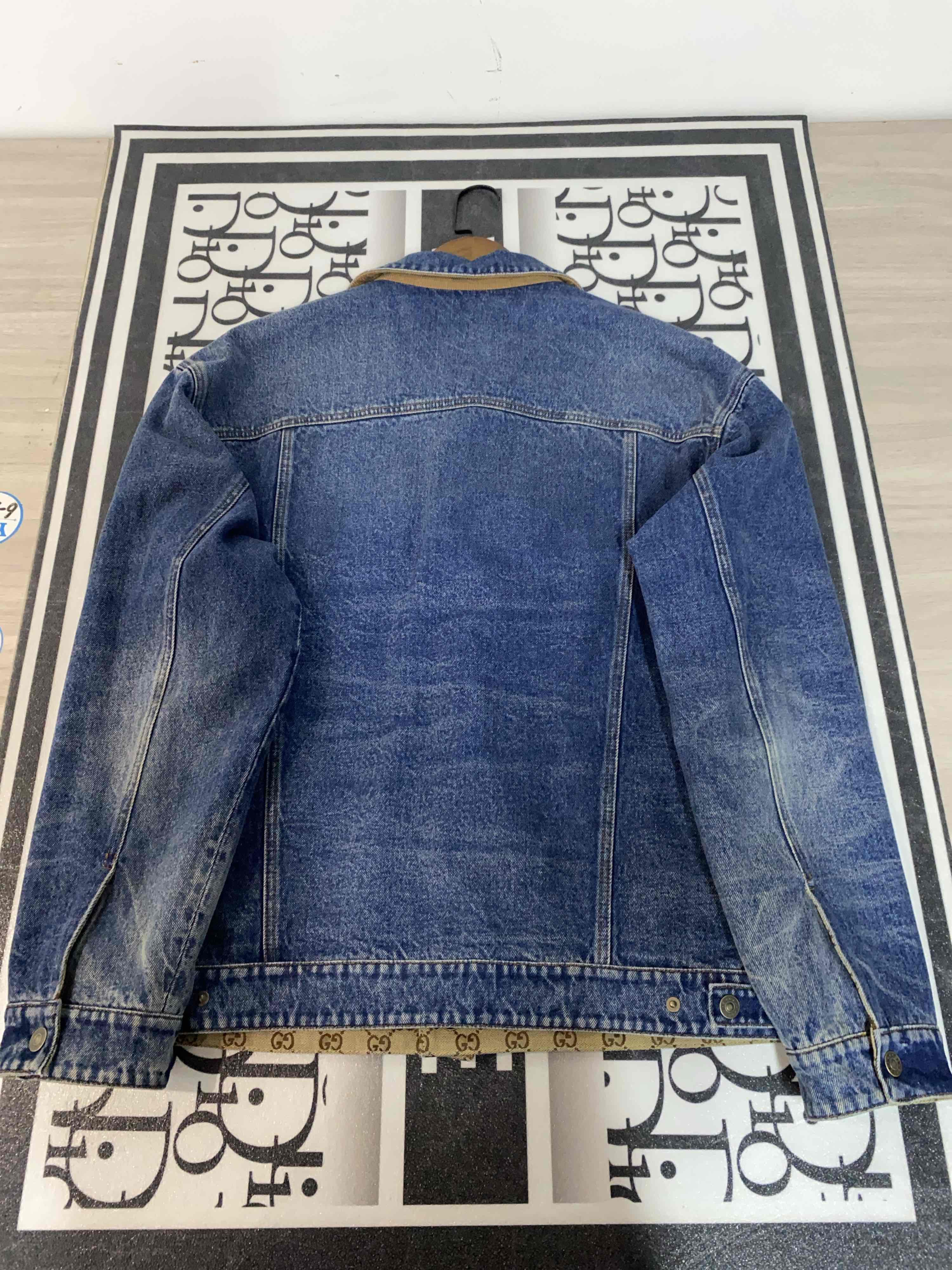 Gucci Gucci Logo Leather Patch Denim Jacket Size L Size US L / EU 52-54 / 3 - 2 Thumbnail