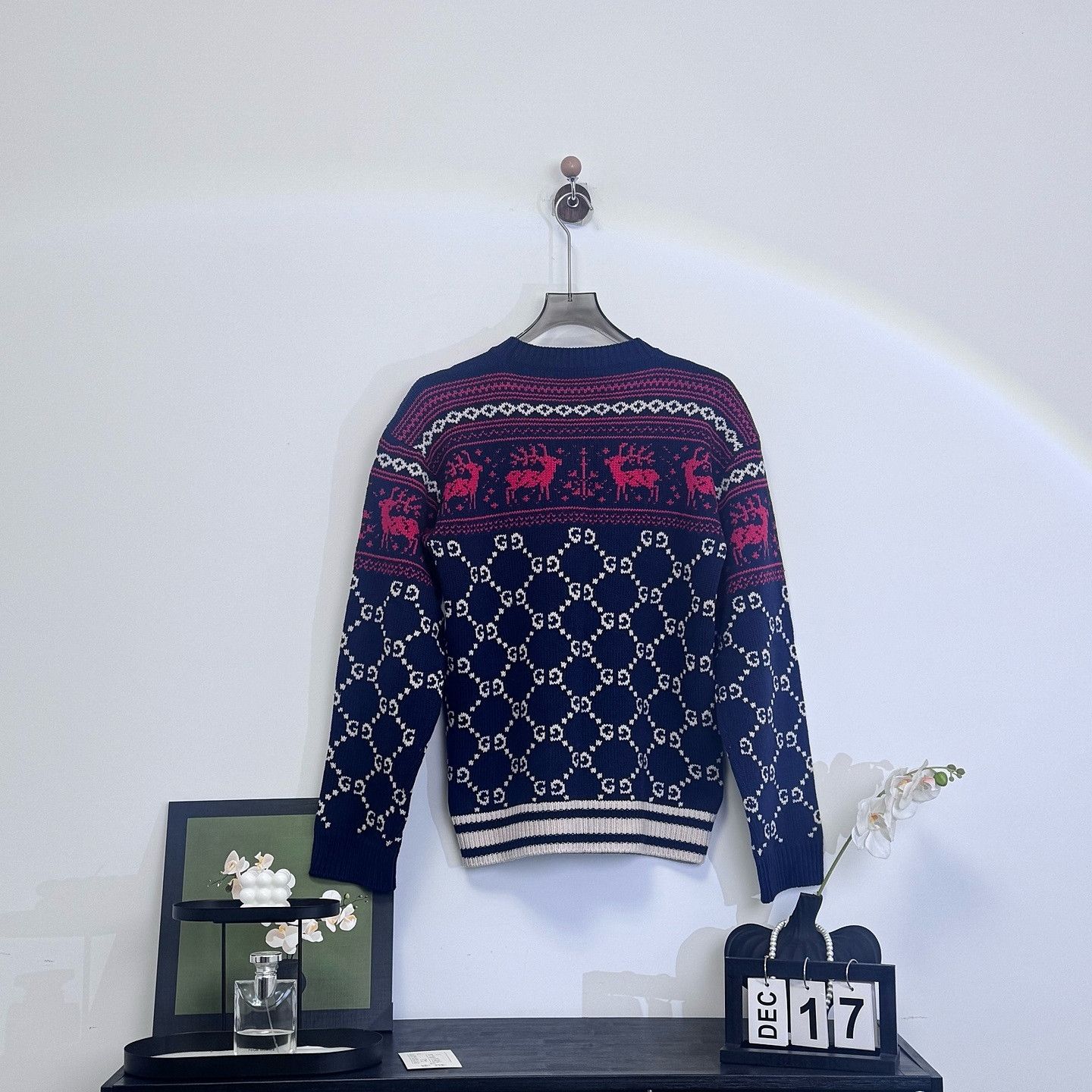 Gucci Gucci GG Reindeer Wool Sweater Size M Size US M / EU 48-50 / 2 - 2 Thumbnail