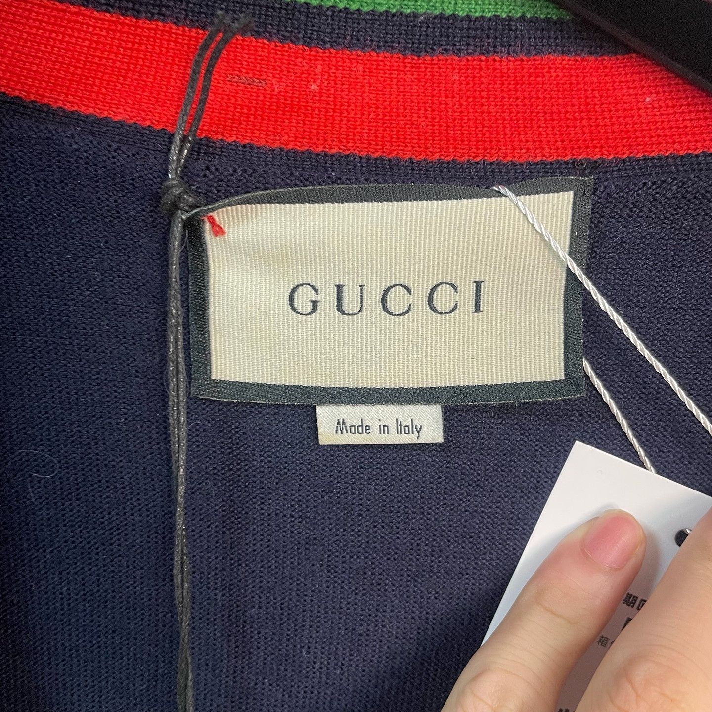Gucci Gucci Web Trim Cardigan Size XXL Size US XXL / EU 58 / 5 - 3 Thumbnail