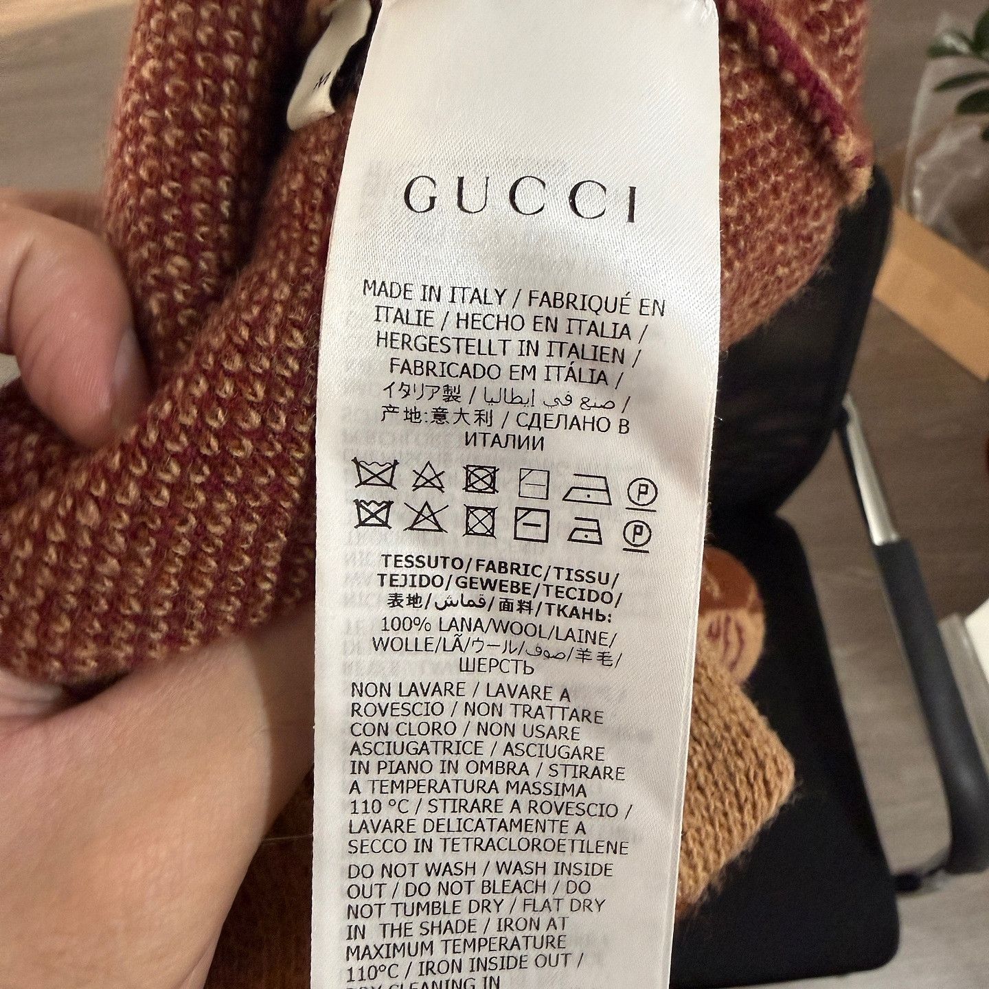 Gucci Gucci Pattern Print Wool Sweater Size M Size M / US 6-8 / IT 42-44 - 4 Thumbnail