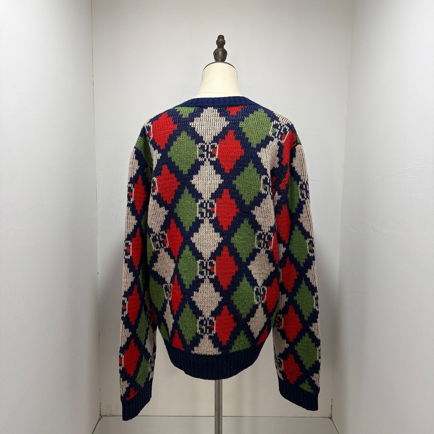 Gucci Gucci Argyle Knit Sweater Size L Size US L / EU 52-54 / 3 - 2 Thumbnail