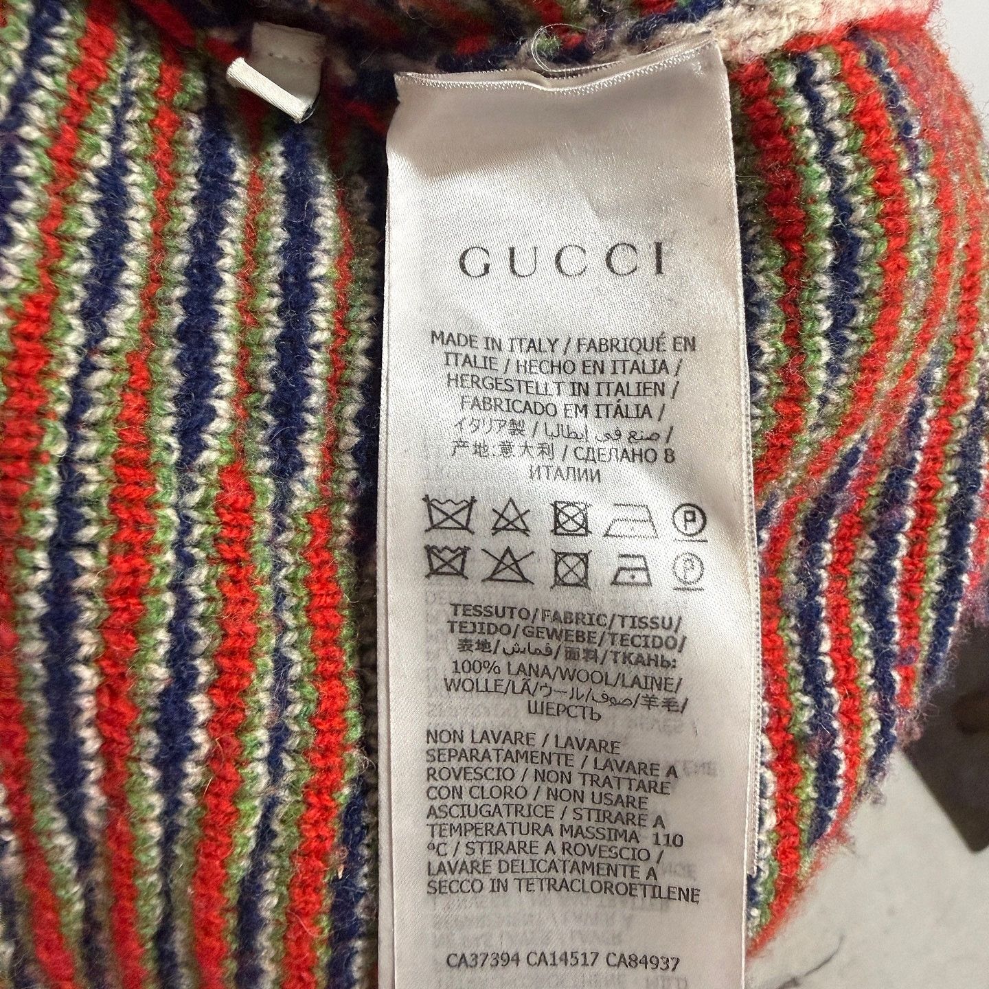 Gucci Gucci Argyle Knit Sweater Size L Size US L / EU 52-54 / 3 - 4 Thumbnail