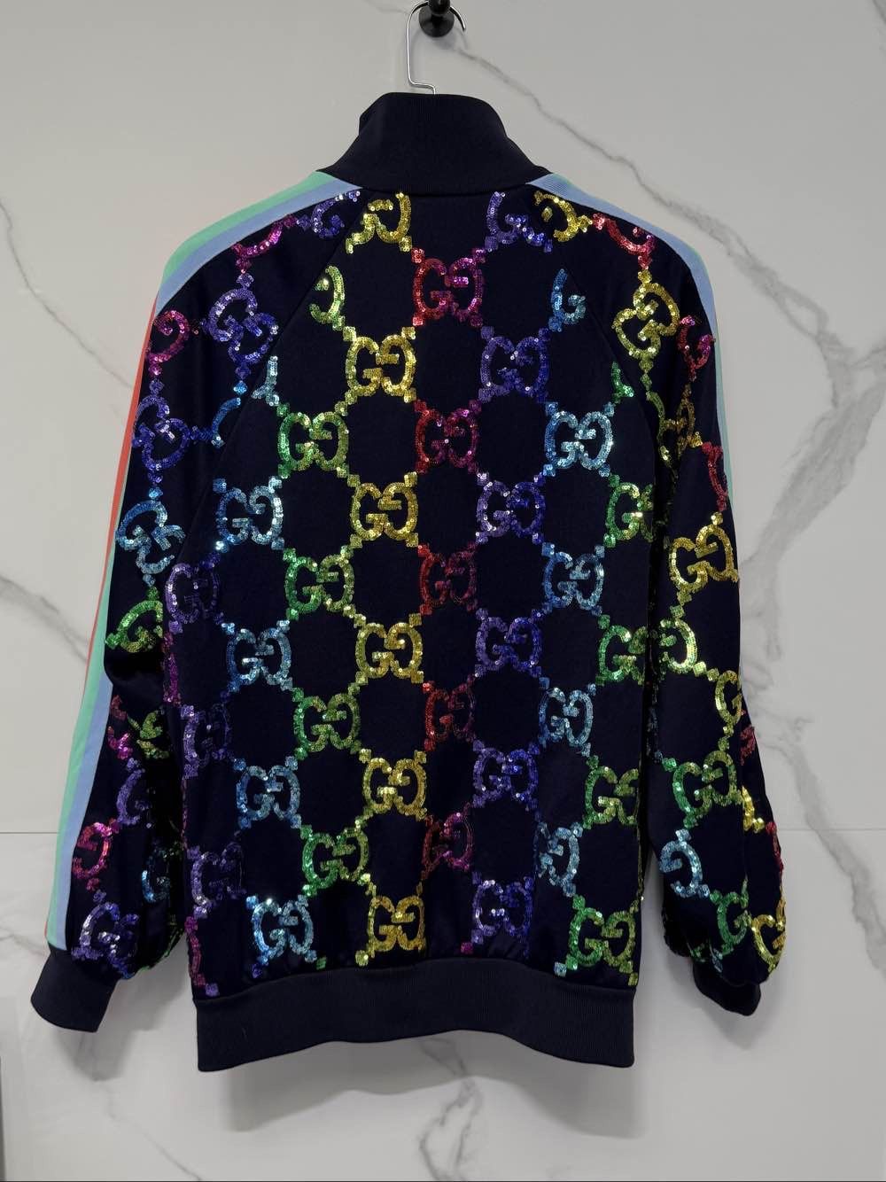 Gucci Gucci GG Sequin Logo Track Jacket M Size M / US 6-8 / IT 42-44 - 5 Thumbnail