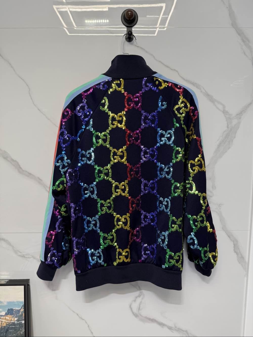 Gucci Gucci GG Sequin Logo Track Jacket M Size M / US 6-8 / IT 42-44 - 2 Thumbnail