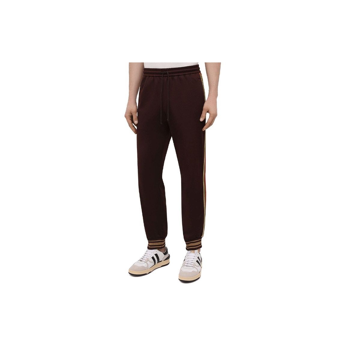 Gucci Gucci Brown Web Stripe Joggers Size S Size US 30 / EU 46 - 8 Thumbnail