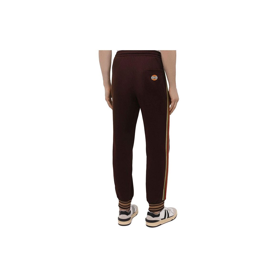 Gucci Gucci Brown Web Stripe Joggers Size S Size US 30 / EU 46 - 7 Thumbnail