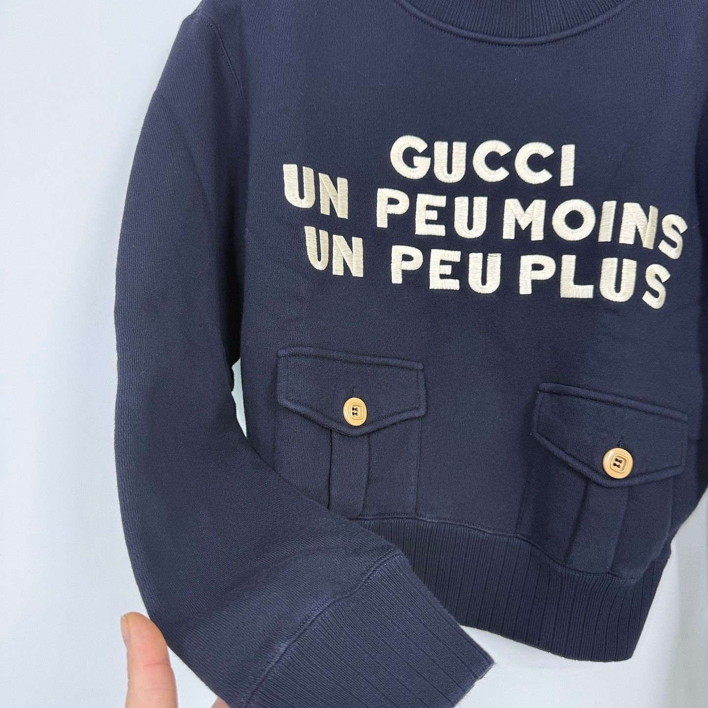 Gucci Gucci Un Peu Moins Un Peu Plus Sweatshirt Size S Size S / US 4 / IT 40 - 7 Thumbnail