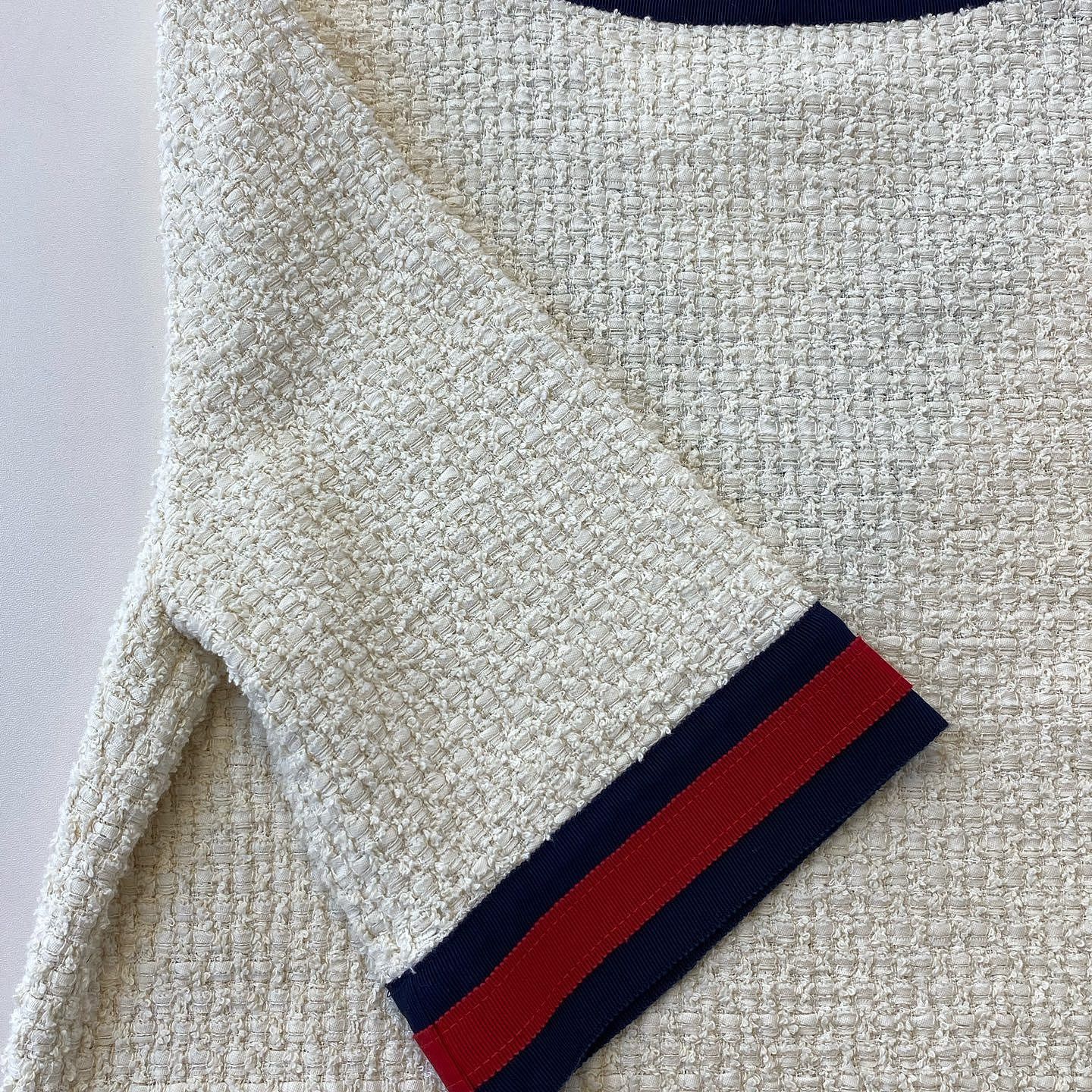 Gucci Gucci V-Neck Stripe Trim Knit Mini Dress Size 42 Size M / US 6-8 / IT 42-44 - 19 Thumbnail