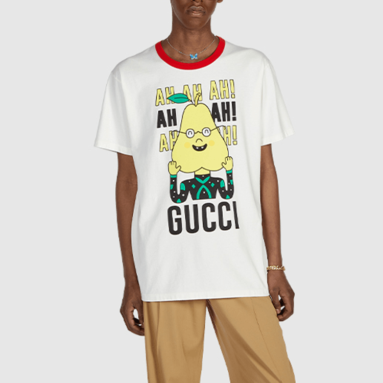 Gucci Gucci Pear Print T-Shirt Size XS Size US XS / EU 42 / 0 - 8 Thumbnail