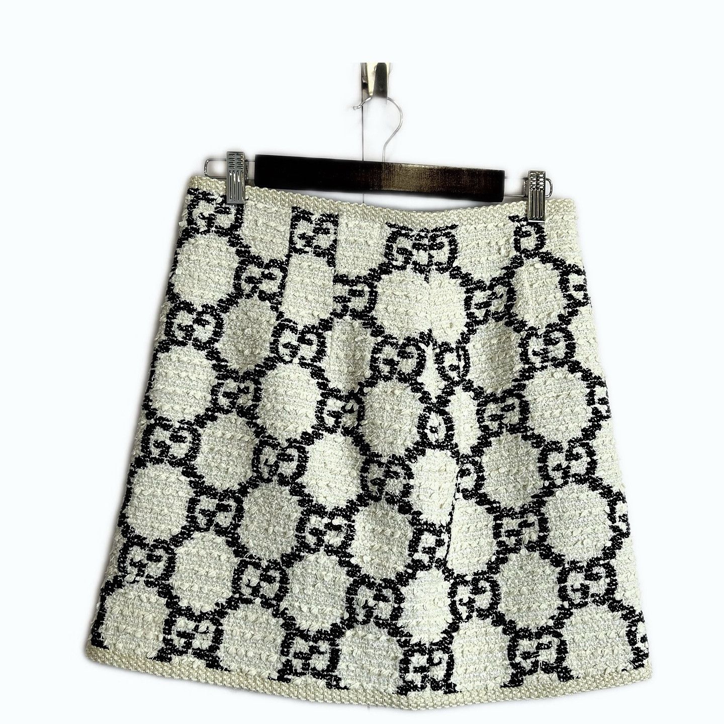 Gucci Gucci GG Monogram Tweed Mini Skirt Size 42 Size 28" / US 6 / IT 42 - 2 Thumbnail