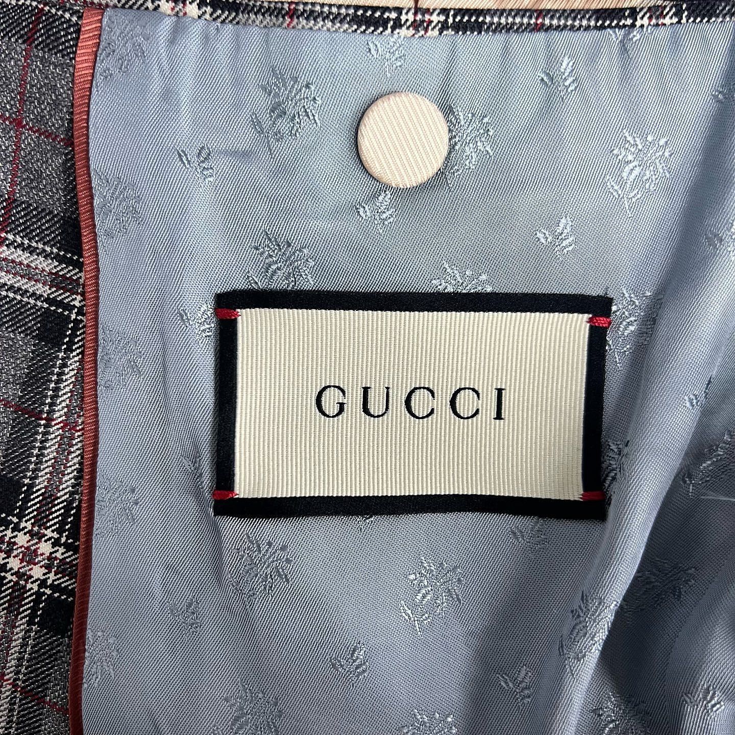 Gucci Gucci Wool Plaid Blazer Size 38R Size 38R - 3 Thumbnail