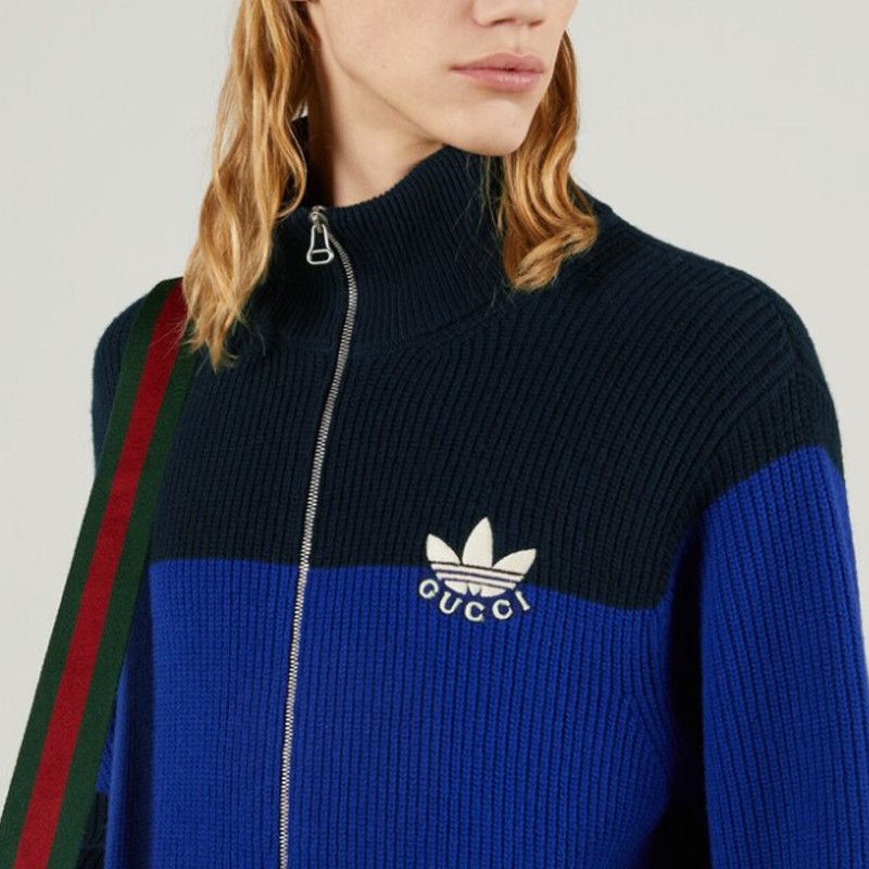 Gucci Gucci x adidas Originals Zip-Up Sweater Size M Size US M / EU 48-50 / 2 - 11 Thumbnail