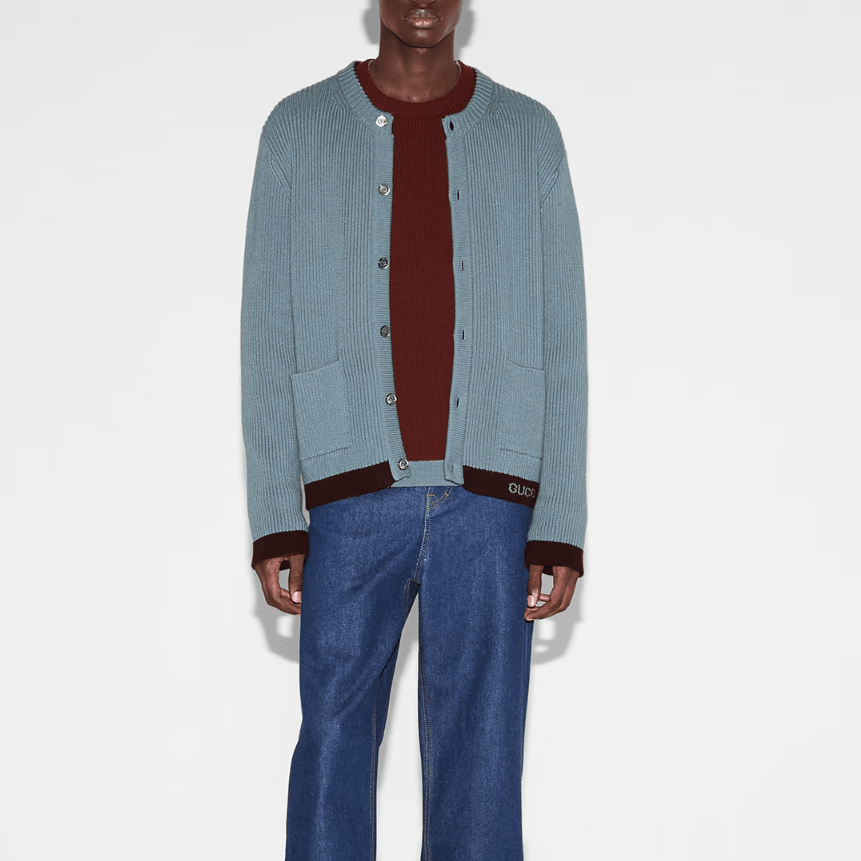 Gucci Gucci Ribbed Wool Cardigan Size XS Size US XS / EU 42 / 0 - 9 Thumbnail