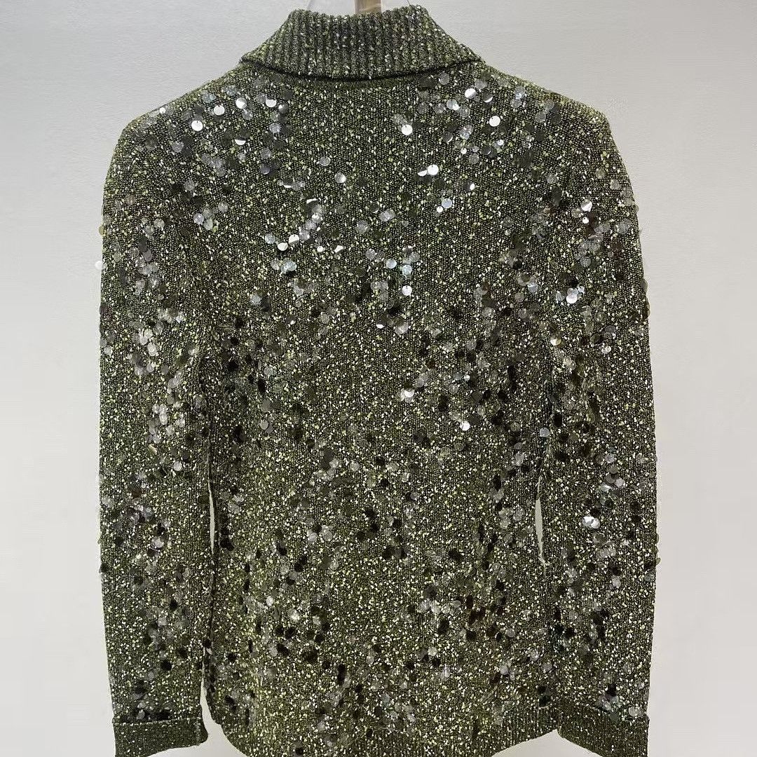 Gucci Gucci Sequined Polo Button Up Shirt Size S Size S / US 4 / IT 40 - 2 Thumbnail