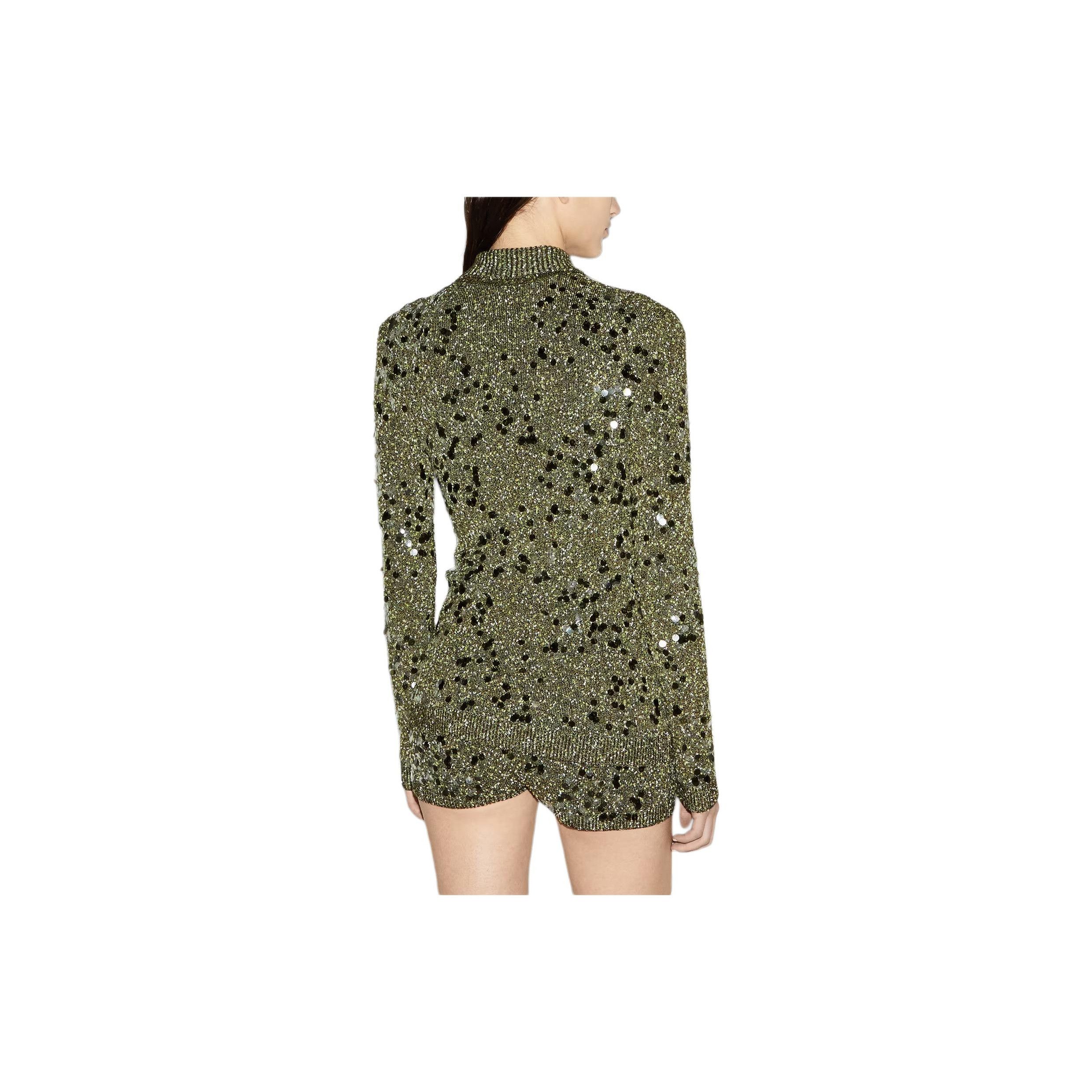 Gucci Gucci Sequined Polo Button Up Shirt Size S Size S / US 4 / IT 40 - 14 Thumbnail