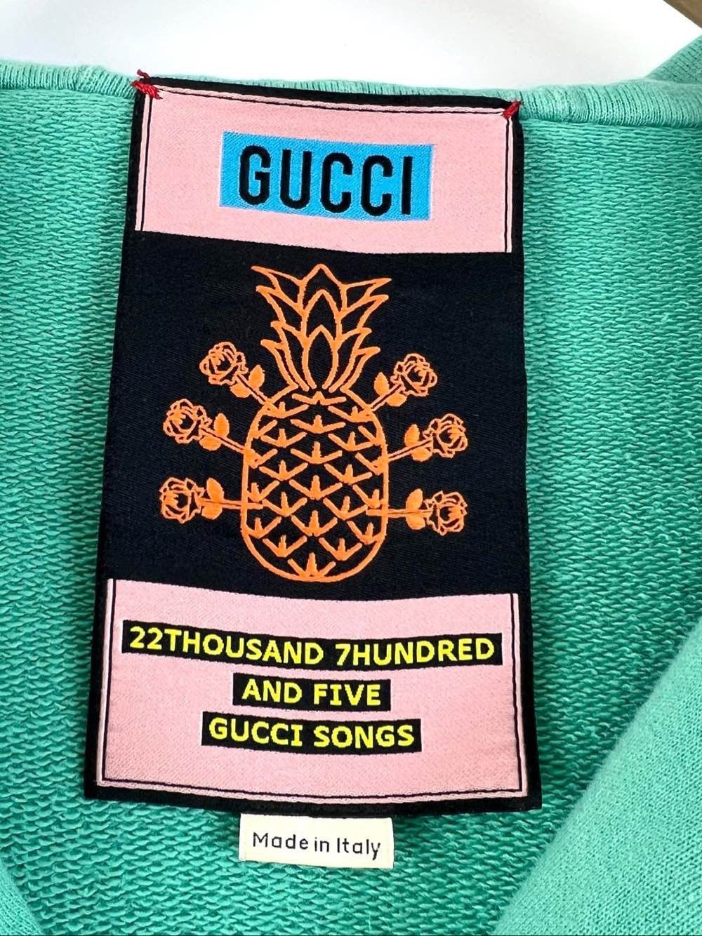 Gucci Gucci Pineapple Logo Hoodie Size M Size US M / EU 48-50 / 2 - 3 Thumbnail