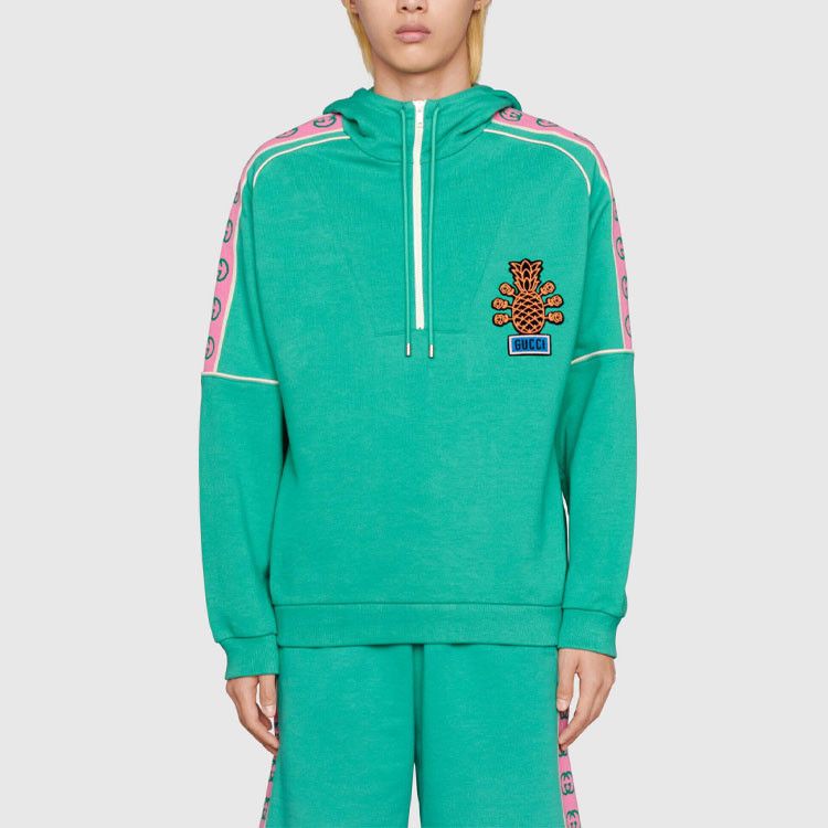 Gucci Gucci Pineapple Logo Hoodie Size M Size US M / EU 48-50 / 2 - 7 Thumbnail