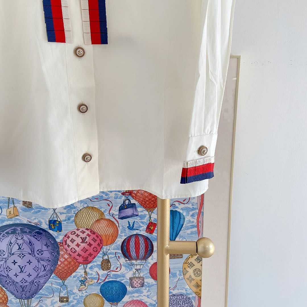 Gucci Gucci Ribbon Button Up Shirt IT 38 Size XS / US 0-2 / IT 36-38 - 8 Thumbnail