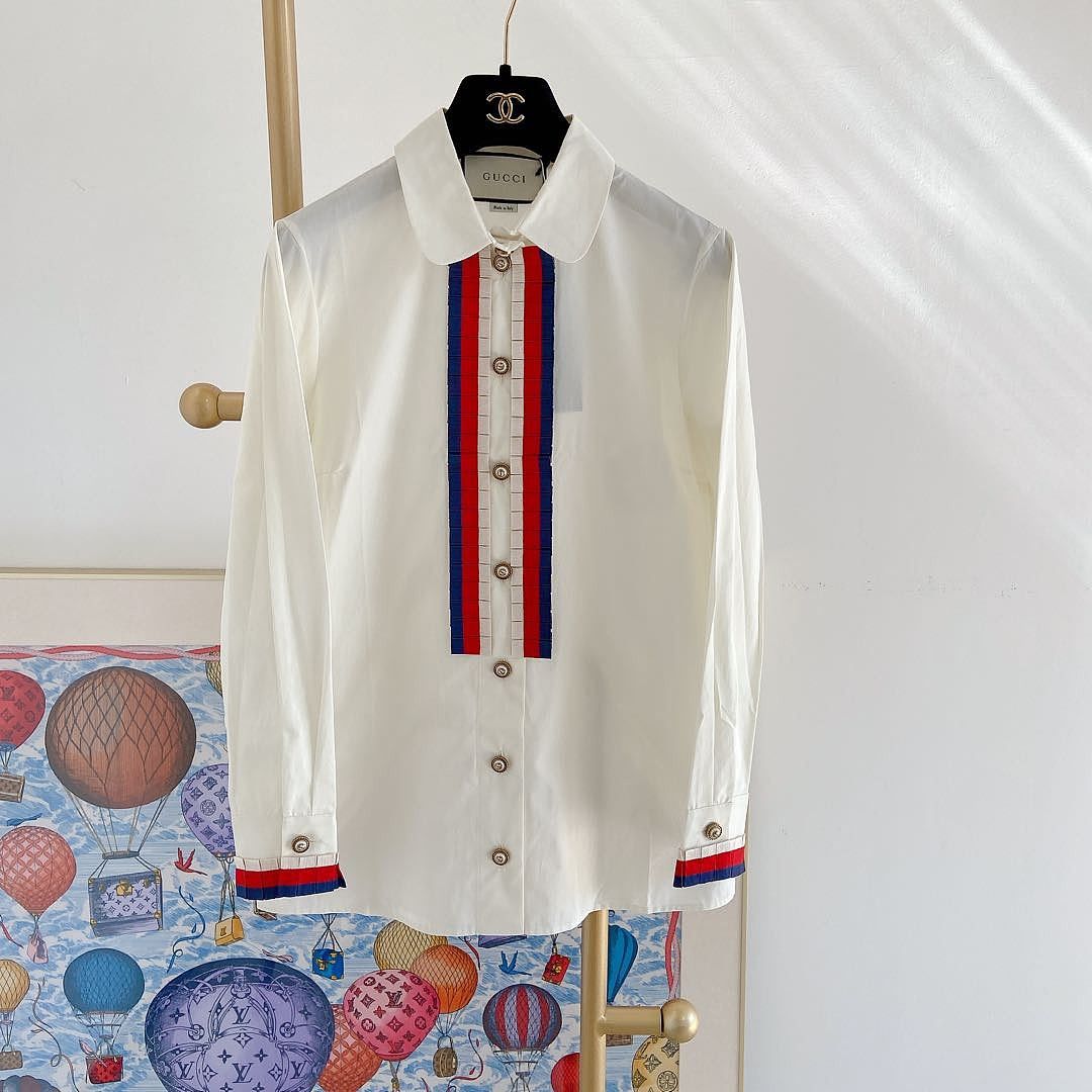 Gucci Gucci Ribbon Button Up Shirt IT 38 Size XS / US 0-2 / IT 36-38 - 6 Thumbnail