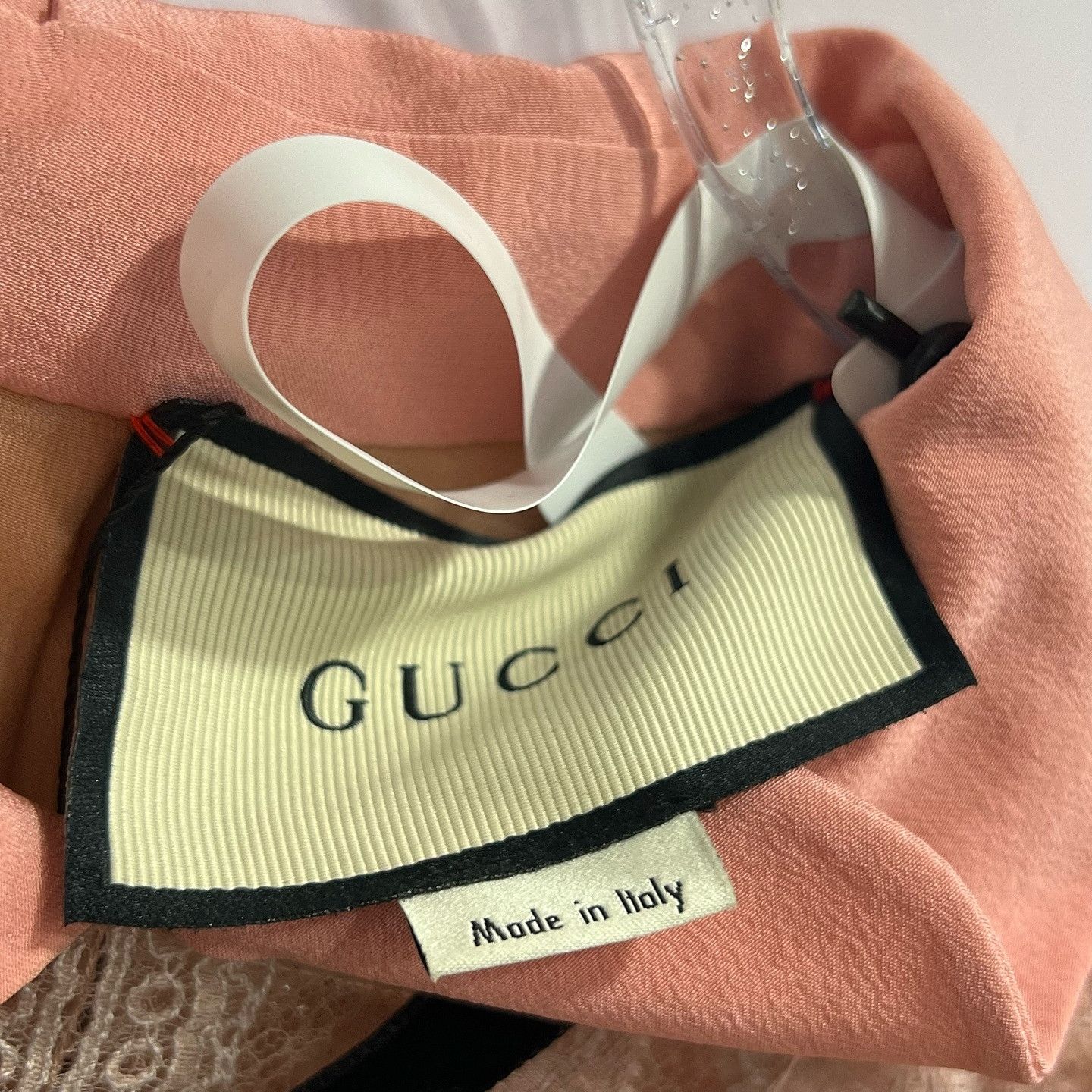 Gucci Gucci Pink Lace Trim Silk Shirt Size 44 Size M / US 6-8 / IT 42-44 - 3 Thumbnail