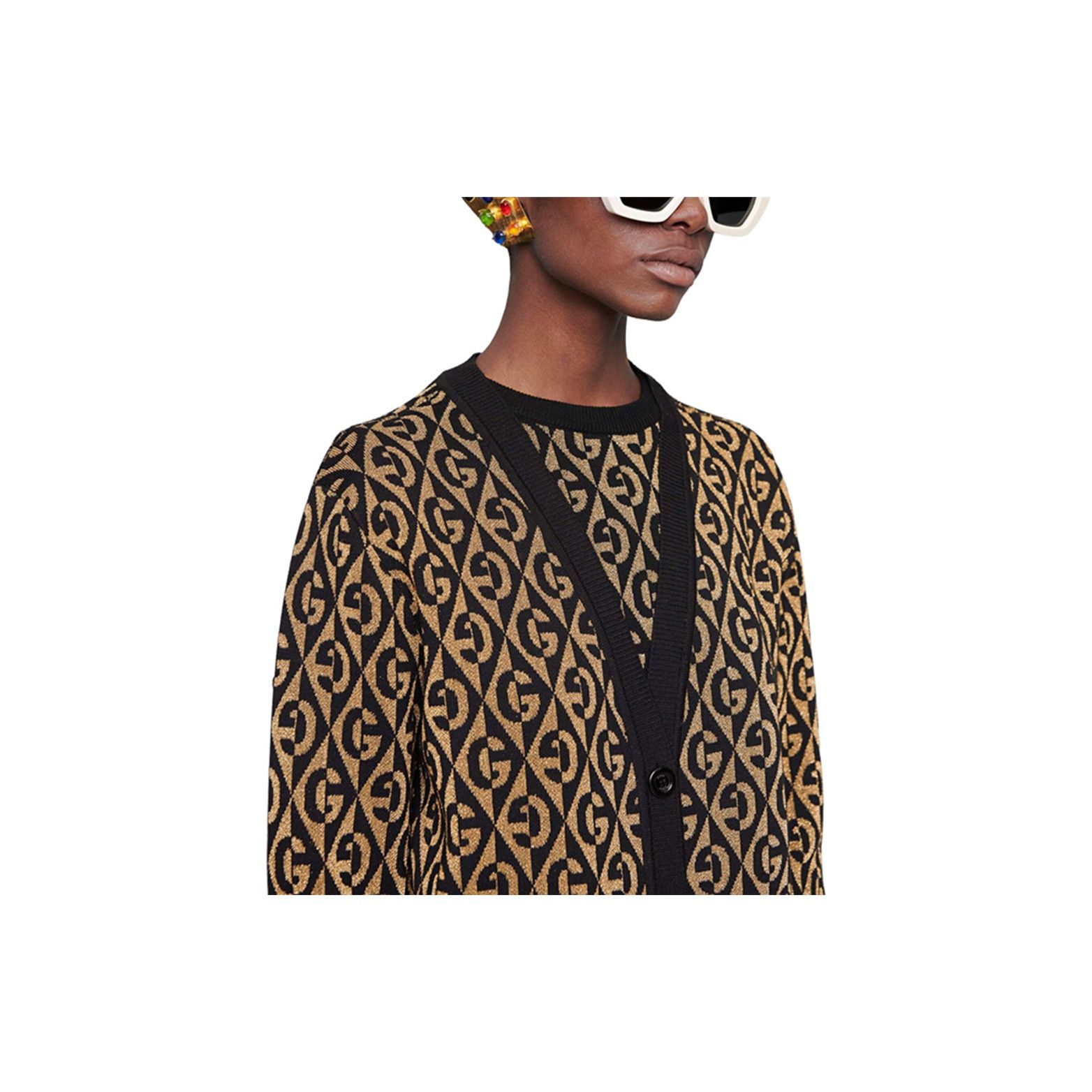 Gucci Gucci Geometric Logo Cardigan Size S Size S / US 4 / IT 40 - 12 Thumbnail
