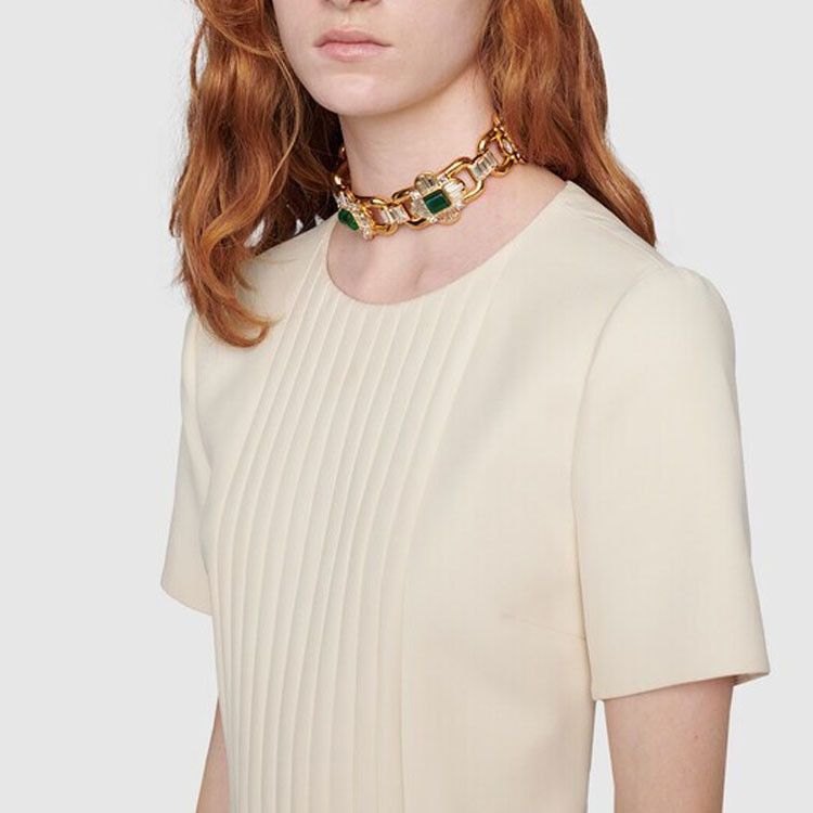 Gucci Gucci Pleated Silk Wool Mini Dress Size 36 Size XS / US 0-2 / IT 36-38 - 13 Thumbnail