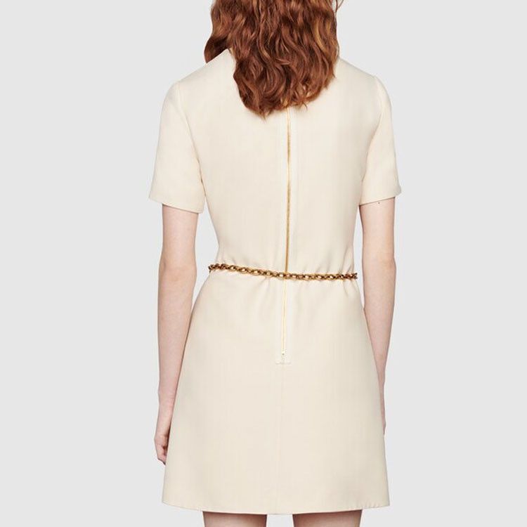 Gucci Gucci Pleated Silk Wool Mini Dress Size 36 Size XS / US 0-2 / IT 36-38 - 12 Thumbnail