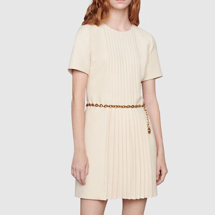 Gucci Gucci Pleated Silk Wool Mini Dress Size 36 Size XS / US 0-2 / IT 36-38 - 10 Thumbnail