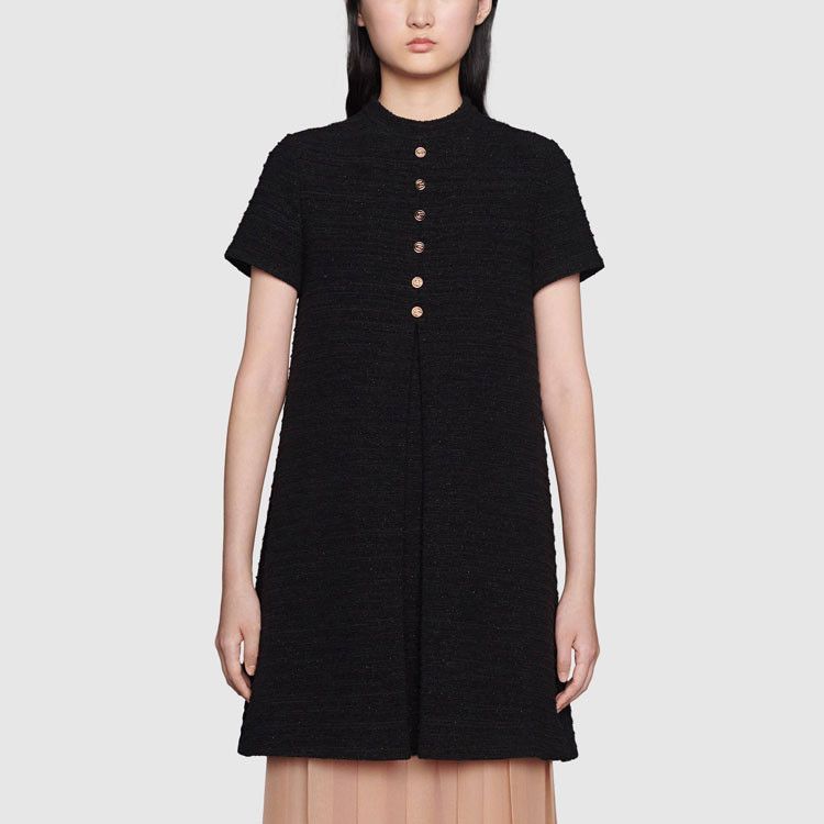 Gucci Gucci Gold Button Tweed Mini Dress Size 42 Size M / US 6-8 / IT 42-44 - 9 Thumbnail