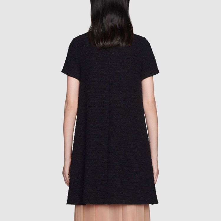 Gucci Gucci Gold Button Tweed Mini Dress Size 42 Size M / US 6-8 / IT 42-44 - 10 Thumbnail