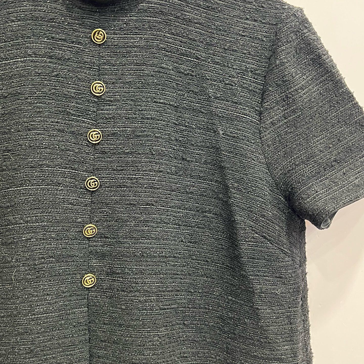 Gucci Gucci Gold Button Tweed Mini Dress Size 42 Size M / US 6-8 / IT 42-44 - 7 Thumbnail