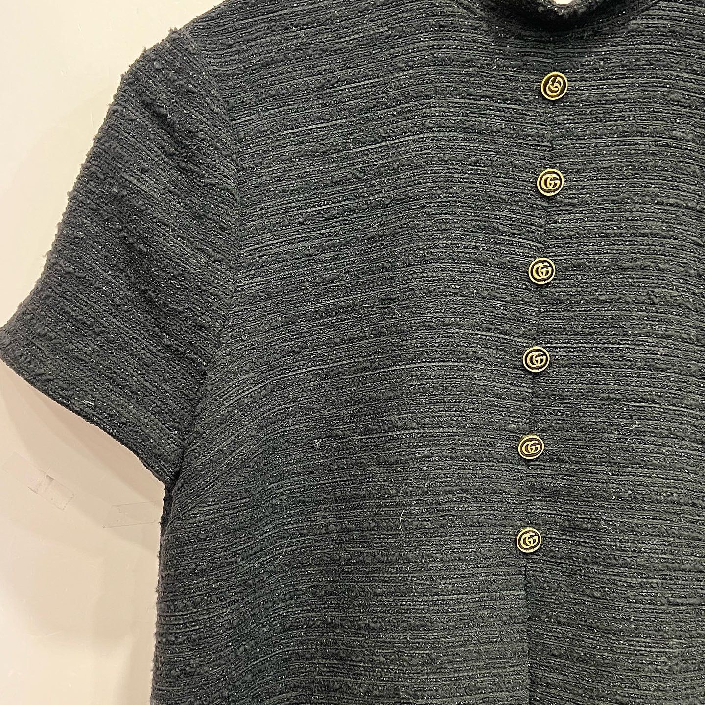 Gucci Gucci Gold Button Tweed Mini Dress Size 42 Size M / US 6-8 / IT 42-44 - 8 Thumbnail
