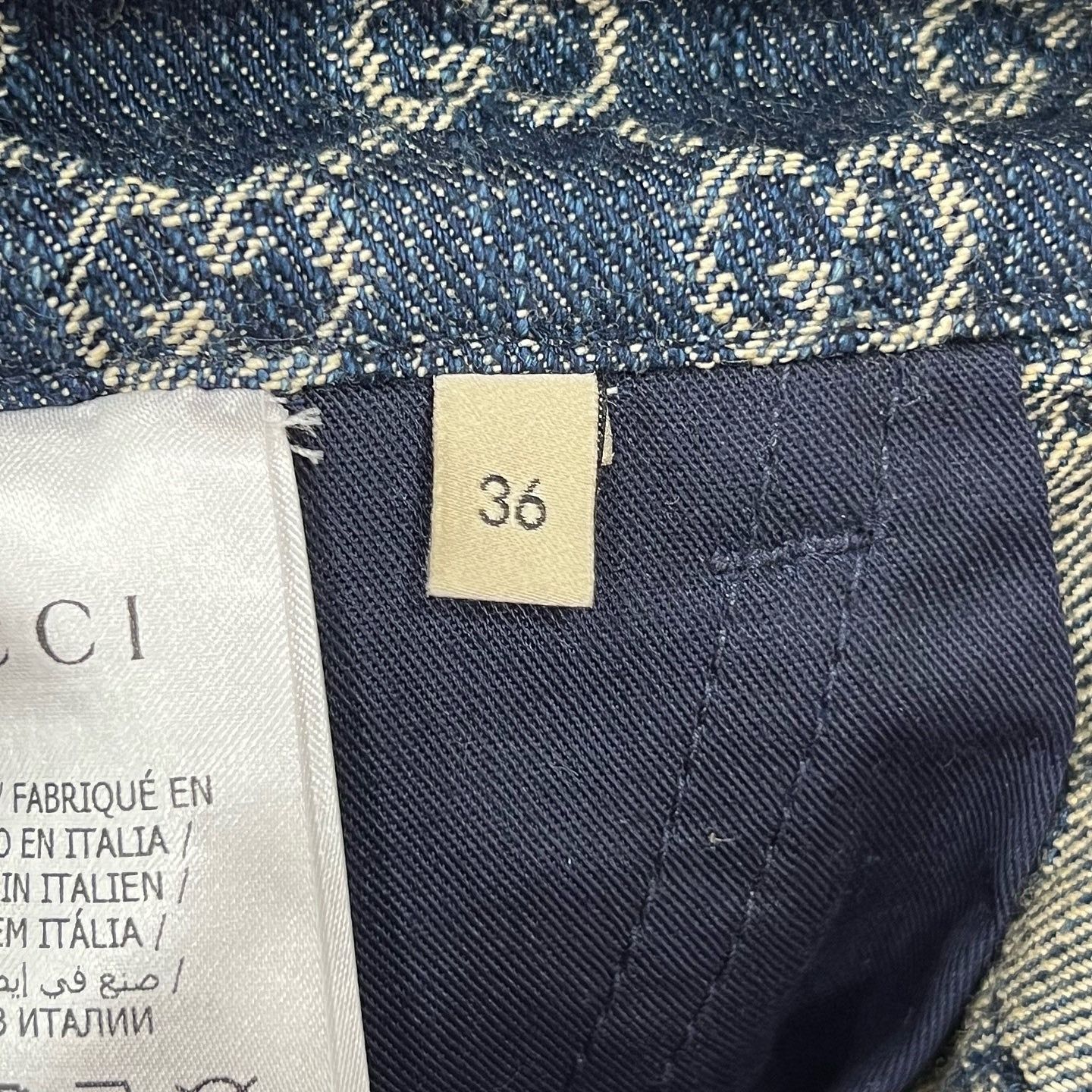 Gucci Gucci GG Logo Denim Shorts Size 36 Size 25" / US 0 / IT 36 - 7 Thumbnail